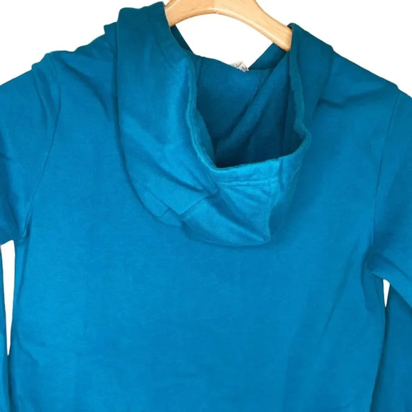 Adidas Teal Pullover Pocket Textured Logo Hoodie - Picture 9 of 9